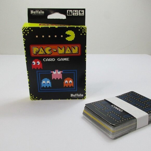 Pac Man The Card Game Buffalo Games and Puzzles for Kids, 84 Cards Rules of Play - Picture 2 of 6